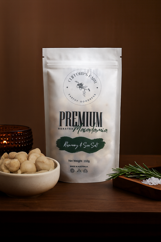 Premium Roasted Macadamias - Rosemary & Sea Salt