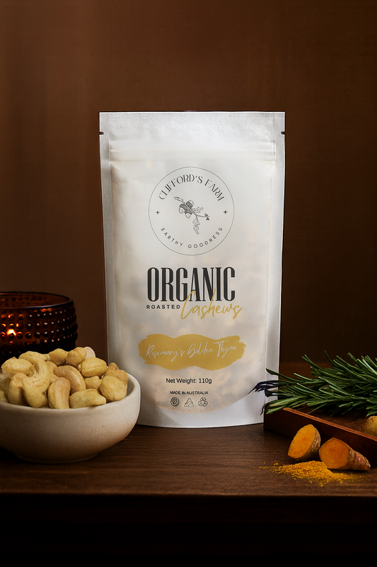 Organic Roasted Cashews - Rosemary's Golden Thyme