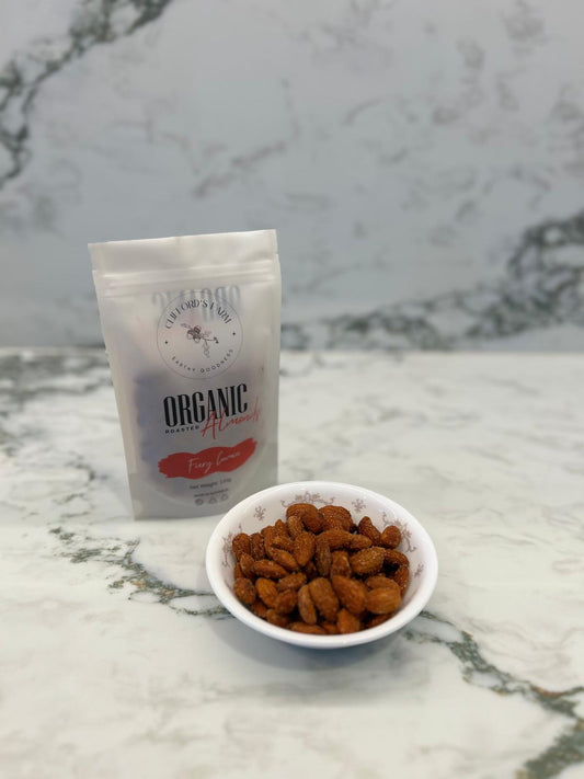 Organic Roasted Almonds - Fiery Cumin