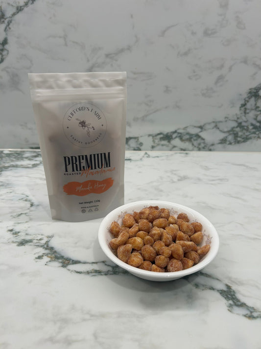 Premium Roasted Macadamias - Manuka Honey