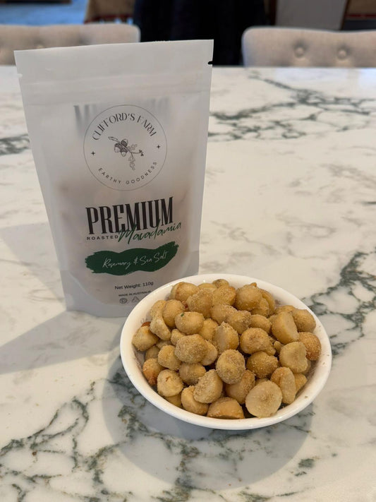 Premium Roasted Macadamias - Rosemary & Sea Salt